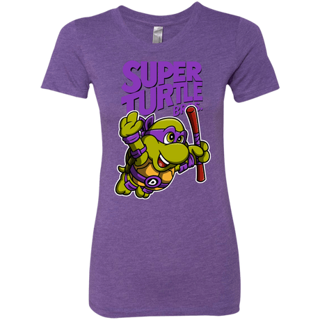 T-Shirts Purple Rush / Small Super Turtle Bros Donnie Women's Triblend T-Shirt