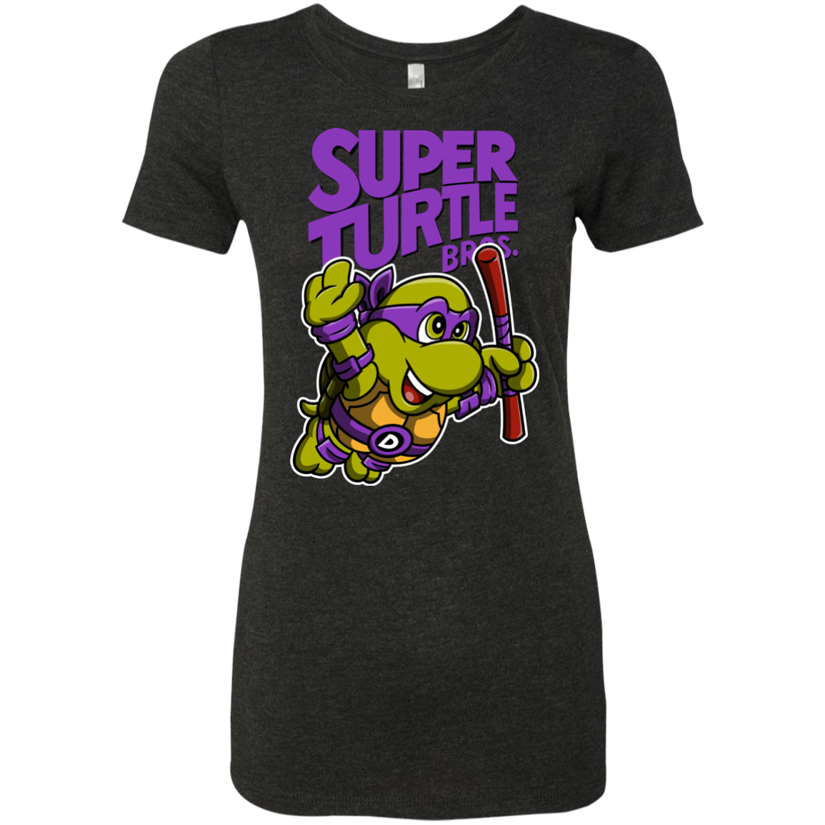 T-Shirts Vintage Black / Small Super Turtle Bros Donnie Women's Triblend T-Shirt
