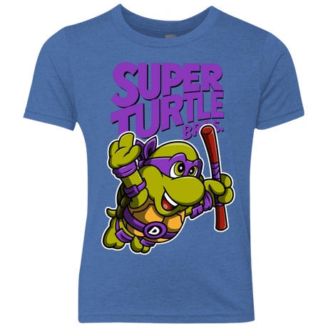 T-Shirts Vintage Royal / YXS Super Turtle Bros Donnie Youth Triblend T-Shirt