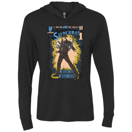 T-Shirts Vintage Black / X-Small Superbad Triblend Long Sleeve Hoodie Tee