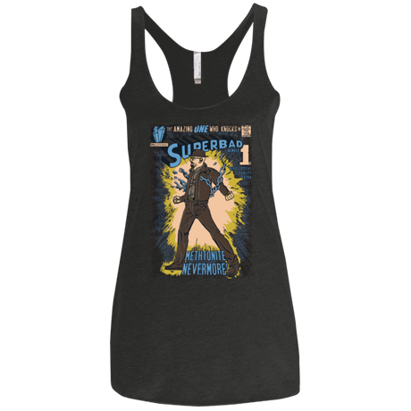 T-Shirts Vintage Black / X-Small Superbad Women's Triblend Racerback Tank