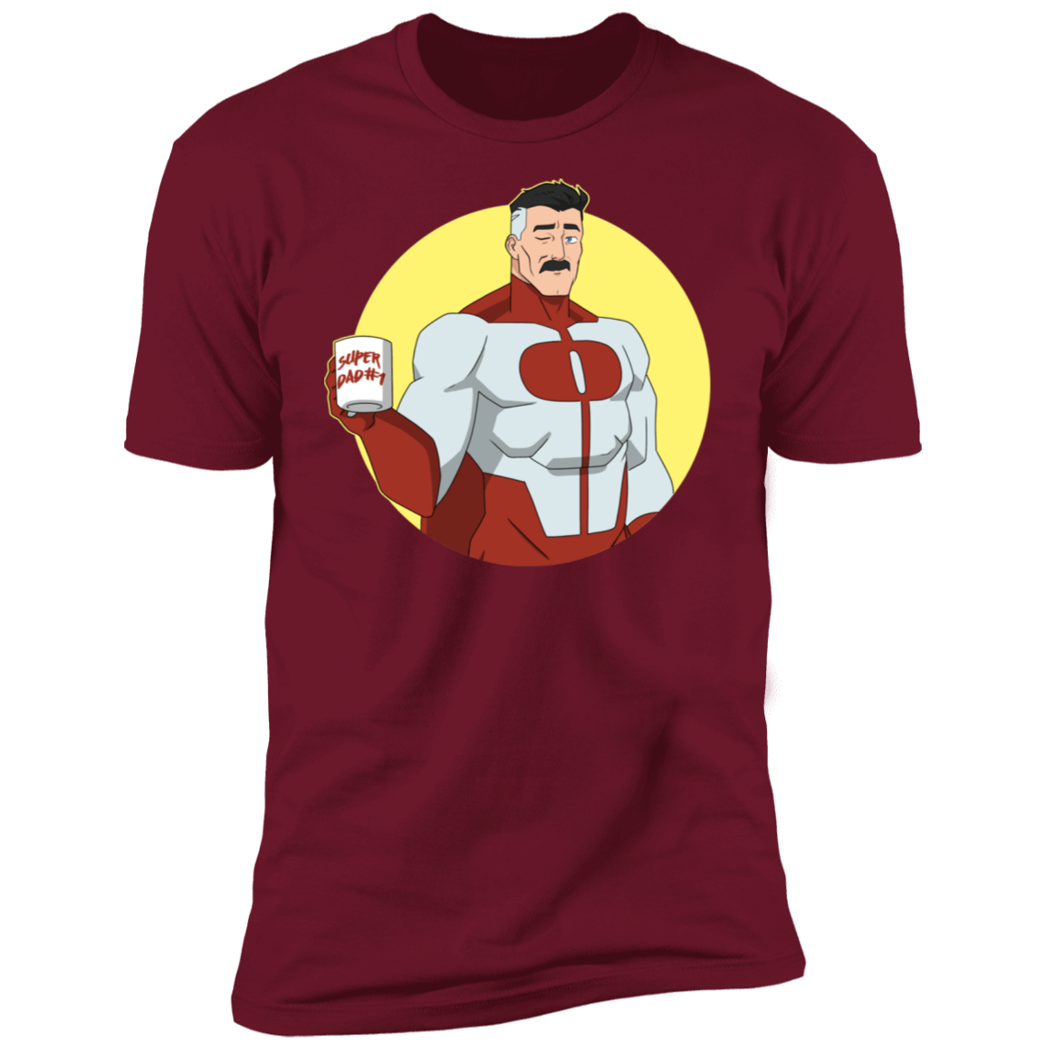 T-Shirts Cardinal / S Superdad Men's Premium T-Shirt