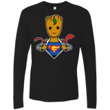 T-Shirts Black / Small Supergroot Men's Premium Long Sleeve