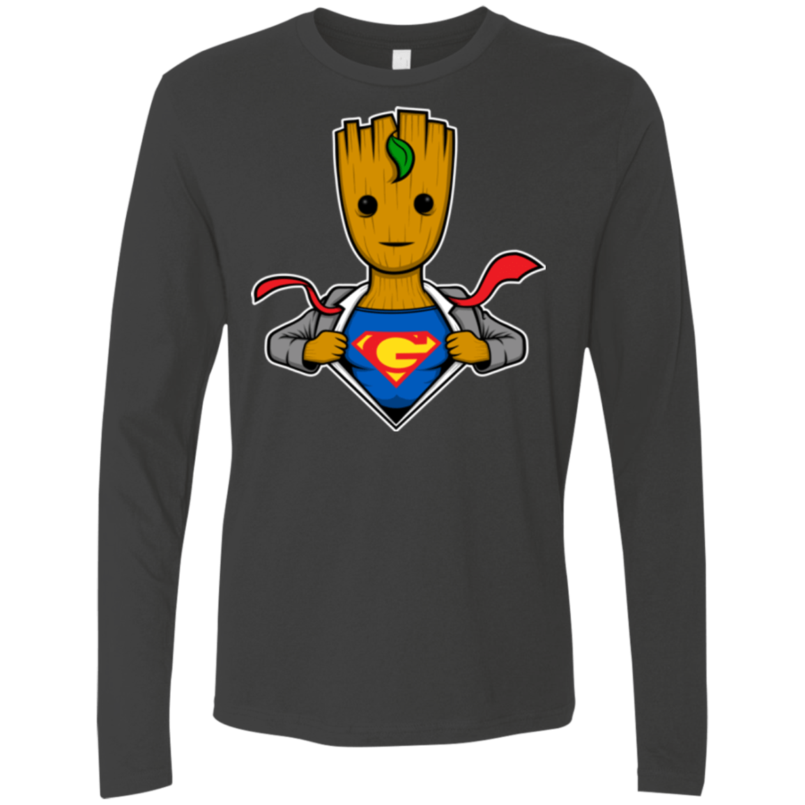 T-Shirts Heavy Metal / Small Supergroot Men's Premium Long Sleeve