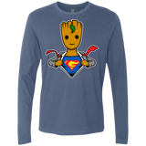 T-Shirts Indigo / Small Supergroot Men's Premium Long Sleeve