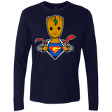 T-Shirts Midnight Navy / Small Supergroot Men's Premium Long Sleeve
