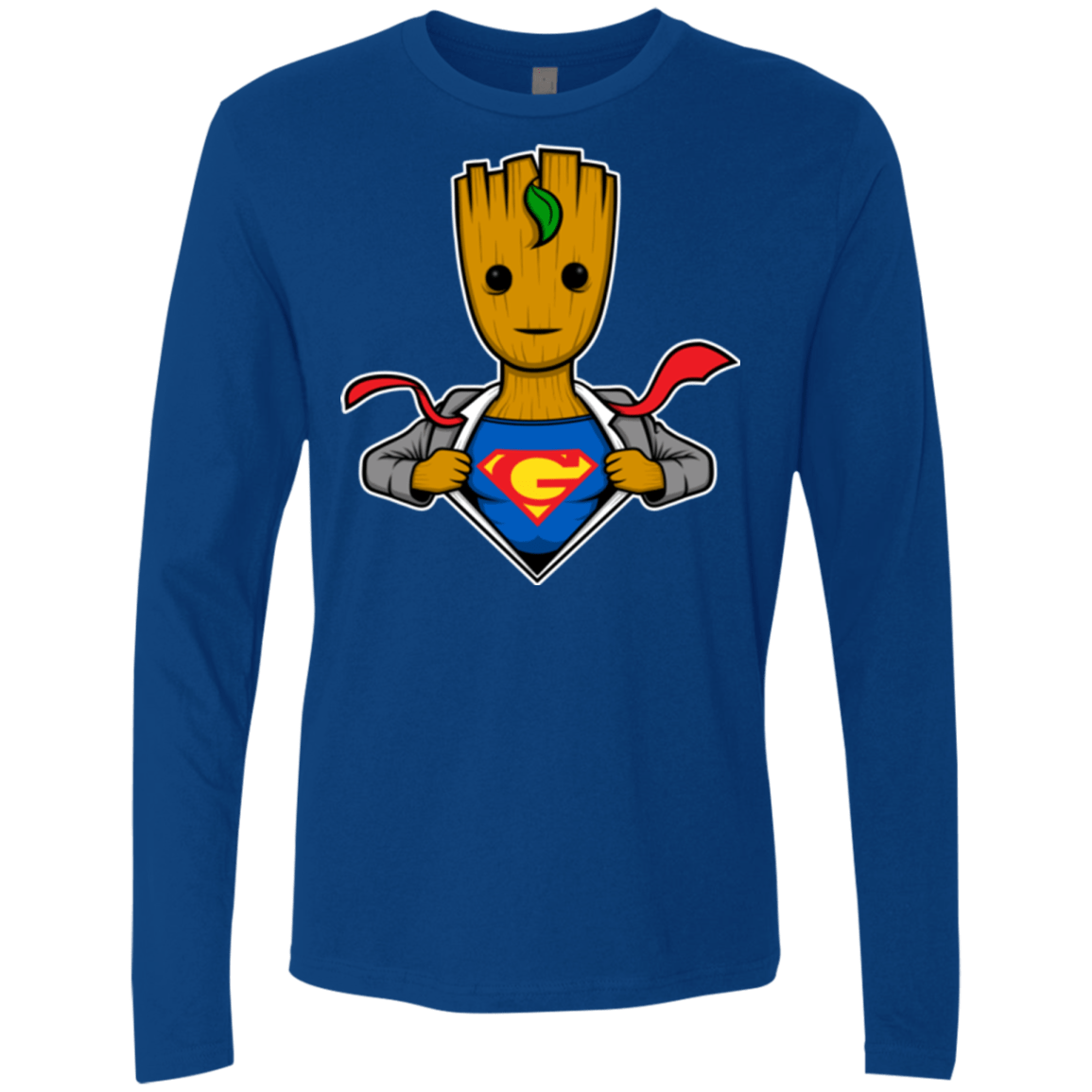 T-Shirts Royal / Small Supergroot Men's Premium Long Sleeve