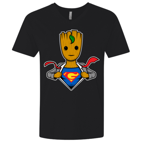 T-Shirts Black / X-Small Supergroot Men's Premium V-Neck
