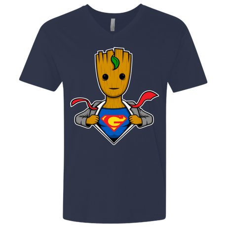 T-Shirts Midnight Navy / X-Small Supergroot Men's Premium V-Neck