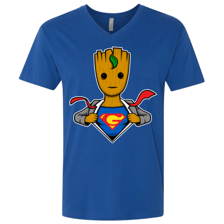 T-Shirts Royal / X-Small Supergroot Men's Premium V-Neck