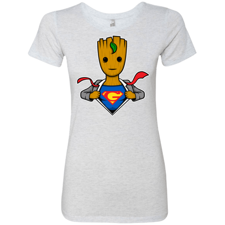 T-Shirts Heather White / Small Supergroot Women's Triblend T-Shirt