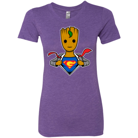 T-Shirts Purple Rush / Small Supergroot Women's Triblend T-Shirt