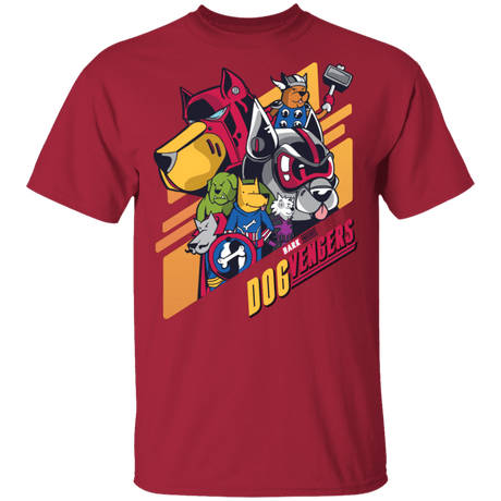 T-Shirts Cardinal / S Superhero Dogs T-Shirt