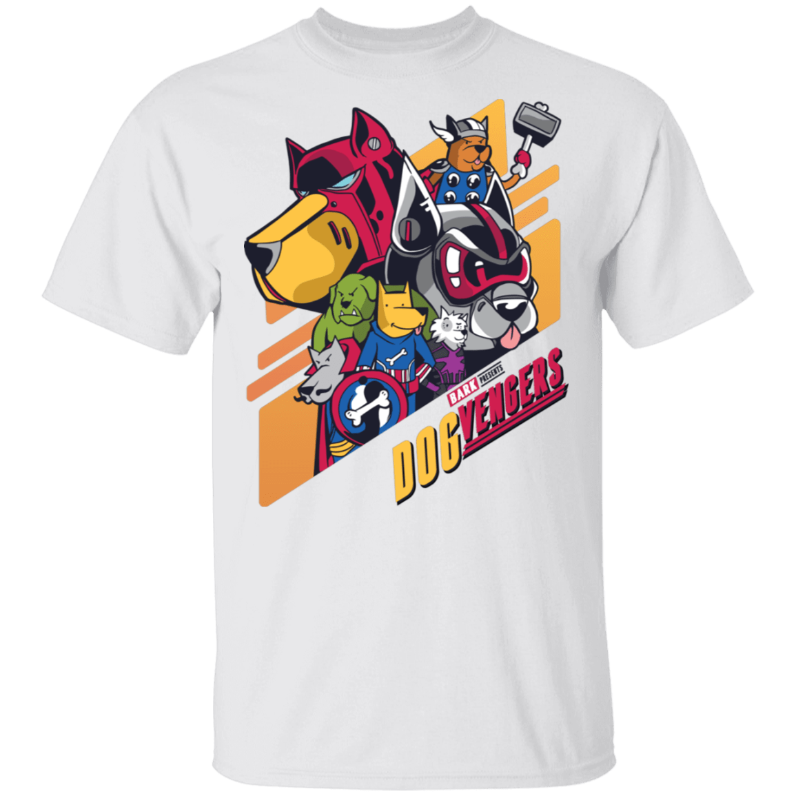 T-Shirts White / S Superhero Dogs T-Shirt