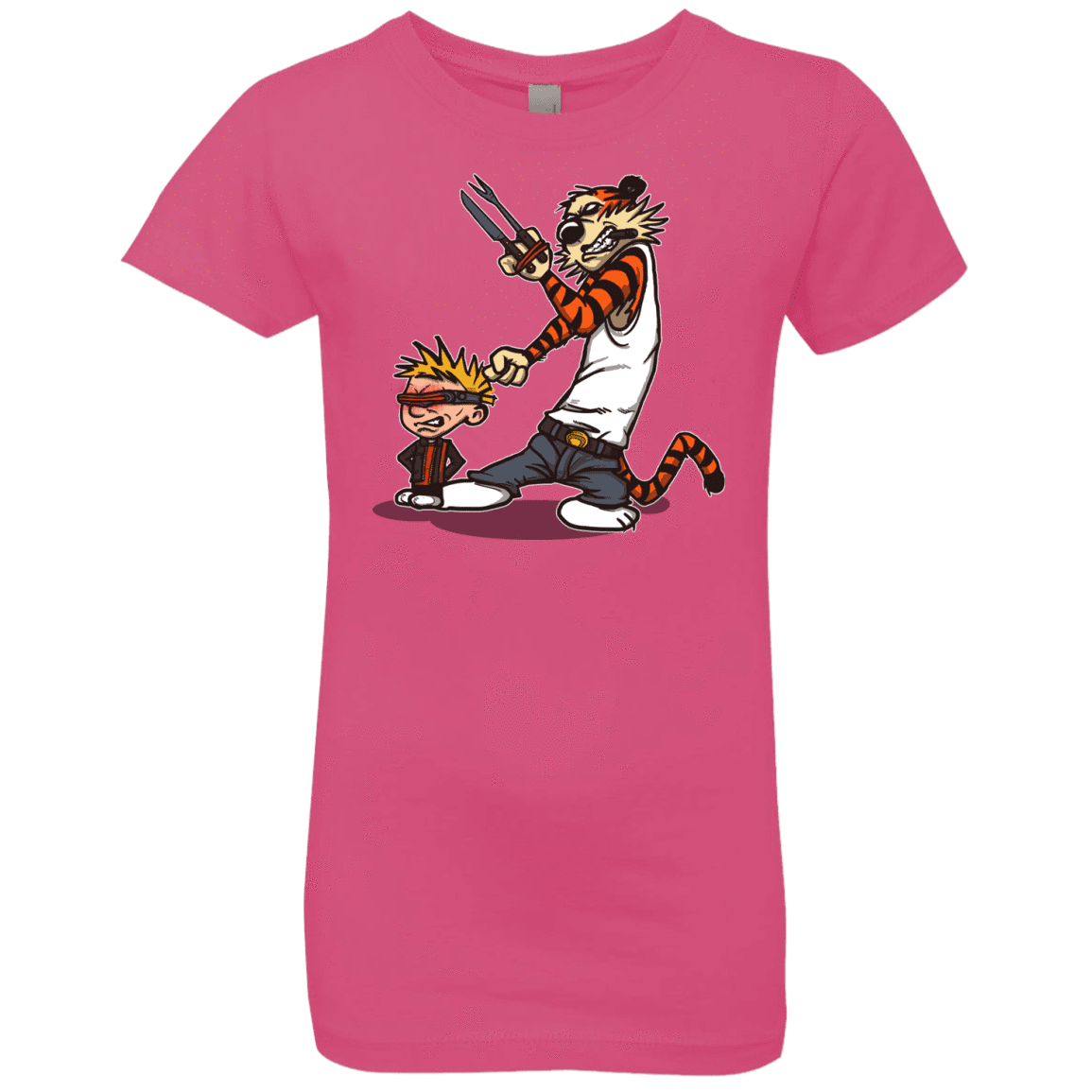 T-Shirts Hot Pink / YXS Superhero Team Girls Premium T-Shirt