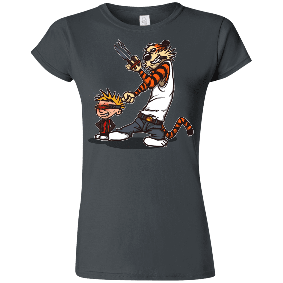 T-Shirts Charcoal / S Superhero Team Junior Slimmer-Fit T-Shirt