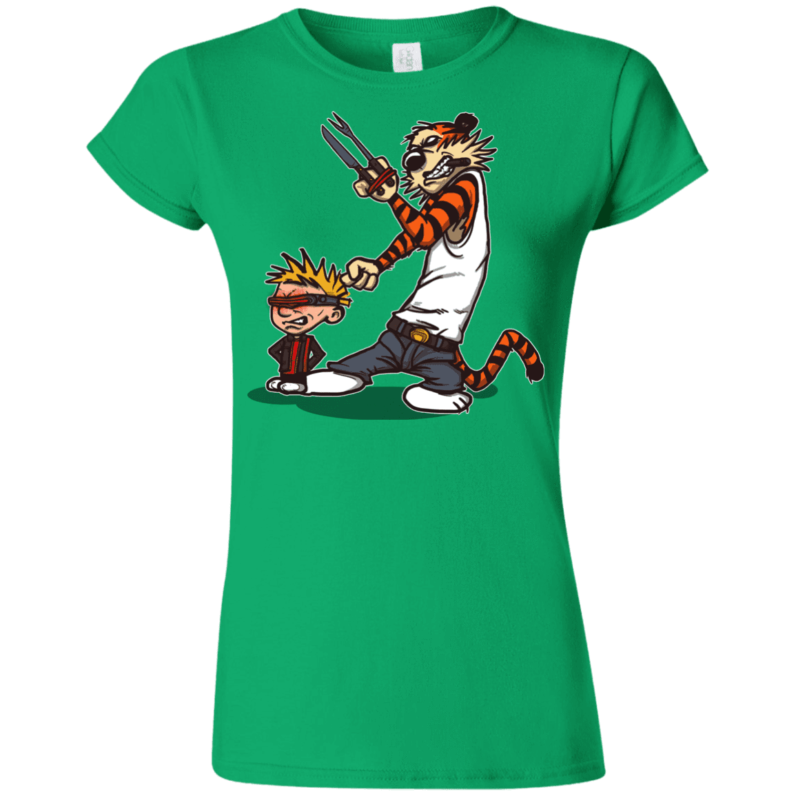 T-Shirts Irish Green / S Superhero Team Junior Slimmer-Fit T-Shirt