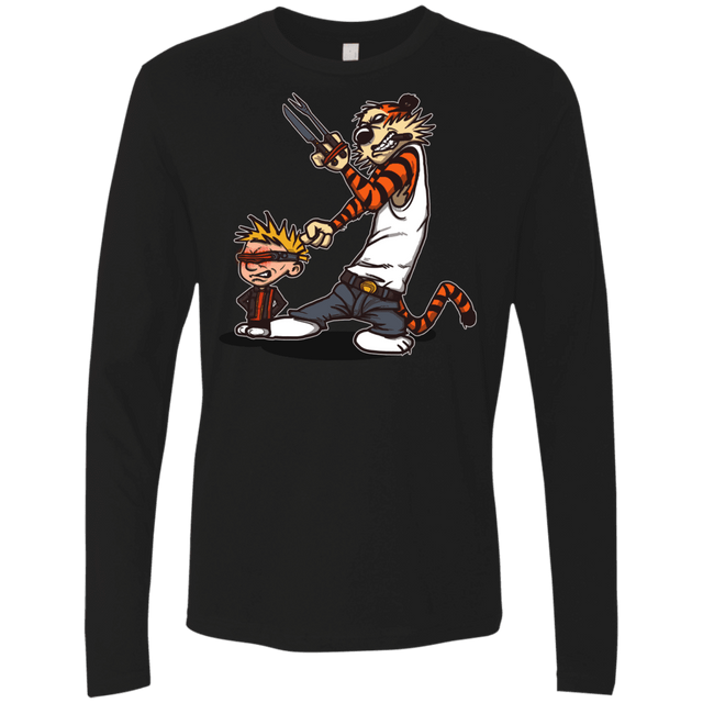 T-Shirts Black / S Superhero Team Men's Premium Long Sleeve