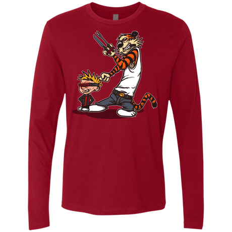 T-Shirts Cardinal / S Superhero Team Men's Premium Long Sleeve