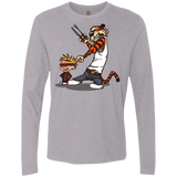 T-Shirts Heather Grey / S Superhero Team Men's Premium Long Sleeve
