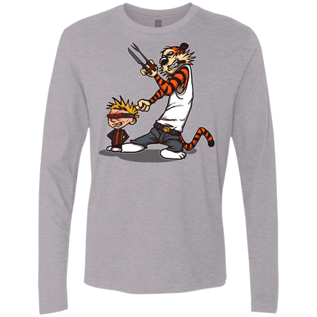 T-Shirts Heather Grey / S Superhero Team Men's Premium Long Sleeve