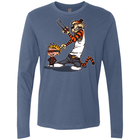 T-Shirts Indigo / S Superhero Team Men's Premium Long Sleeve