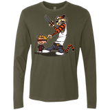 T-Shirts Military Green / S Superhero Team Men's Premium Long Sleeve