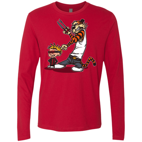 T-Shirts Red / S Superhero Team Men's Premium Long Sleeve