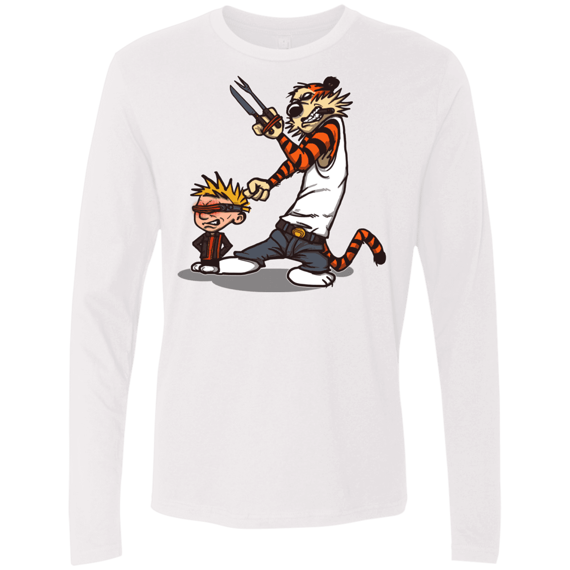 T-Shirts White / S Superhero Team Men's Premium Long Sleeve
