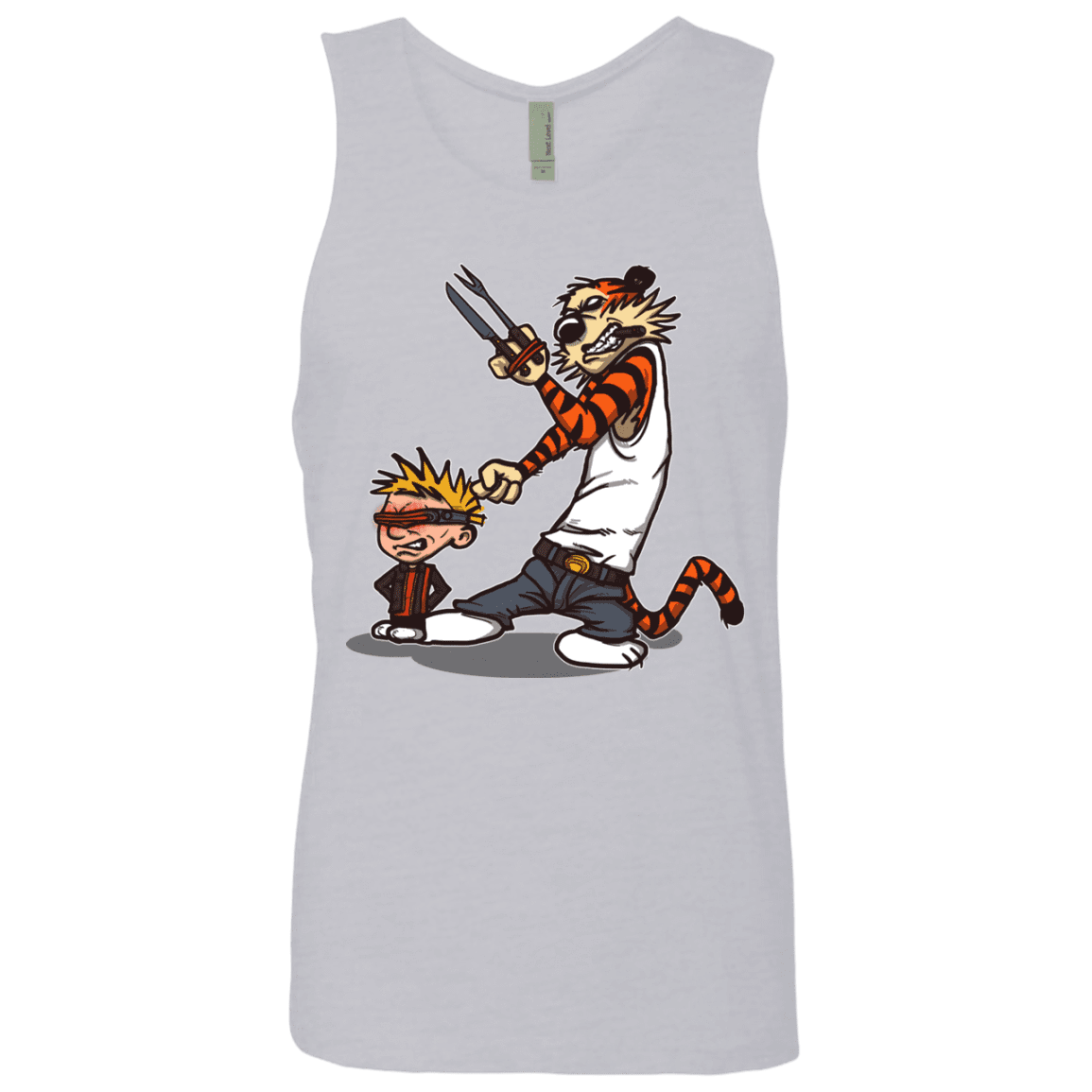 T-Shirts Heather Grey / S Superhero Team Men's Premium Tank Top