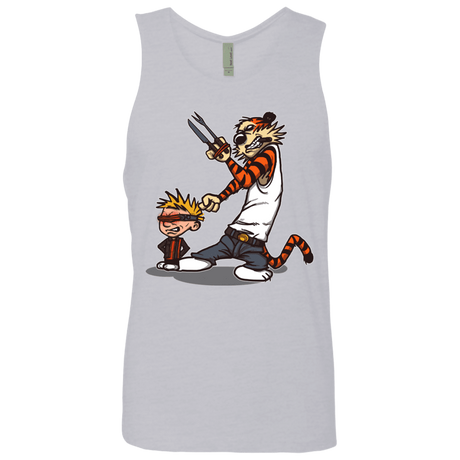 T-Shirts Heather Grey / S Superhero Team Men's Premium Tank Top