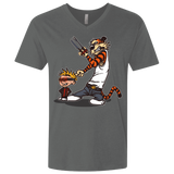 T-Shirts Heavy Metal / X-Small Superhero Team Men's Premium V-Neck
