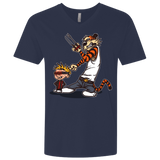 T-Shirts Midnight Navy / X-Small Superhero Team Men's Premium V-Neck