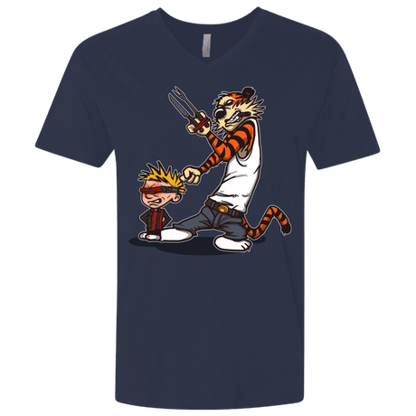 T-Shirts Midnight Navy / X-Small Superhero Team Men's Premium V-Neck