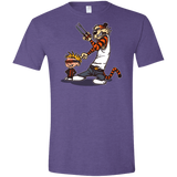 T-Shirts Heather Purple / S Superhero Team Men's Semi-Fitted Softstyle