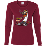 T-Shirts Cardinal / S Superhero Team Women's Long Sleeve T-Shirt
