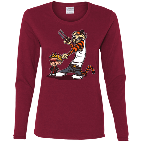T-Shirts Cardinal / S Superhero Team Women's Long Sleeve T-Shirt