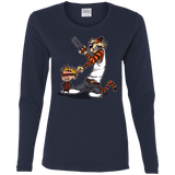 T-Shirts Navy / S Superhero Team Women's Long Sleeve T-Shirt