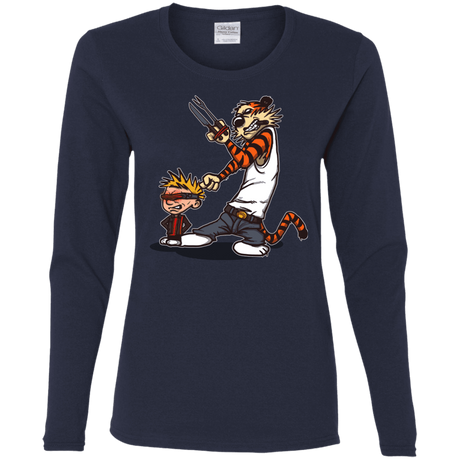 T-Shirts Navy / S Superhero Team Women's Long Sleeve T-Shirt