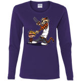T-Shirts Purple / S Superhero Team Women's Long Sleeve T-Shirt