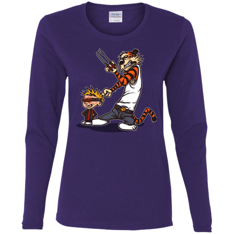 T-Shirts Purple / S Superhero Team Women's Long Sleeve T-Shirt