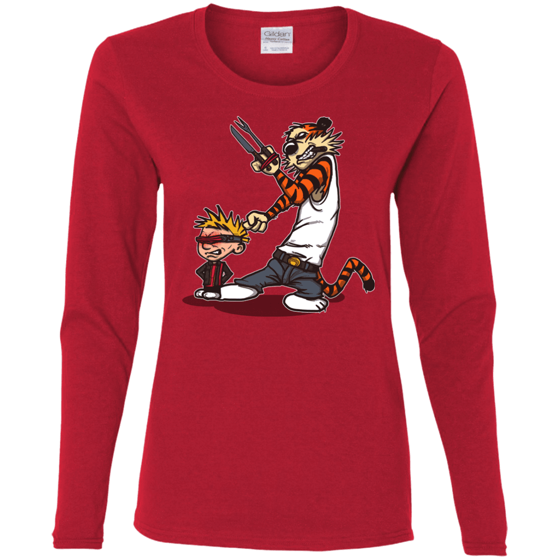 T-Shirts Red / S Superhero Team Women's Long Sleeve T-Shirt