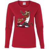 T-Shirts Red / S Superhero Team Women's Long Sleeve T-Shirt