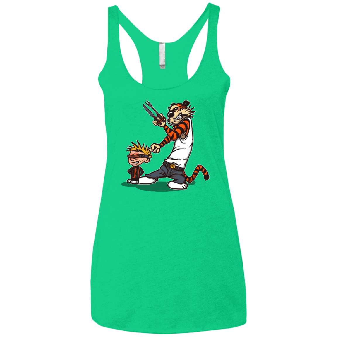 T-Shirts Envy / X-Small Superhero Team Women's Triblend Racerback Tank