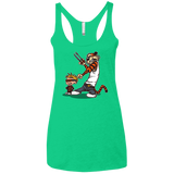T-Shirts Envy / X-Small Superhero Team Women's Triblend Racerback Tank