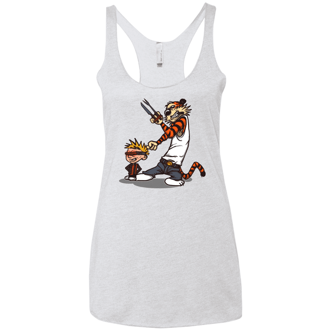 T-Shirts Heather White / X-Small Superhero Team Women's Triblend Racerback Tank