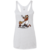 T-Shirts Heather White / X-Small Superhero Team Women's Triblend Racerback Tank