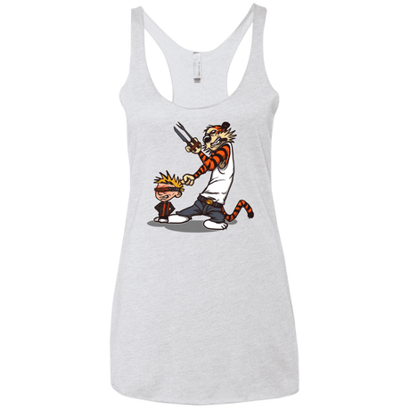 T-Shirts Heather White / X-Small Superhero Team Women's Triblend Racerback Tank