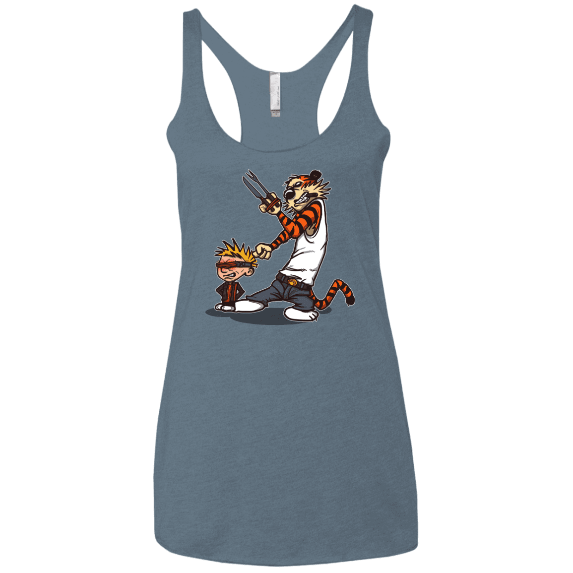 T-Shirts Indigo / X-Small Superhero Team Women's Triblend Racerback Tank
