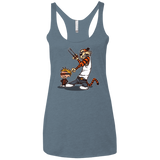 T-Shirts Indigo / X-Small Superhero Team Women's Triblend Racerback Tank